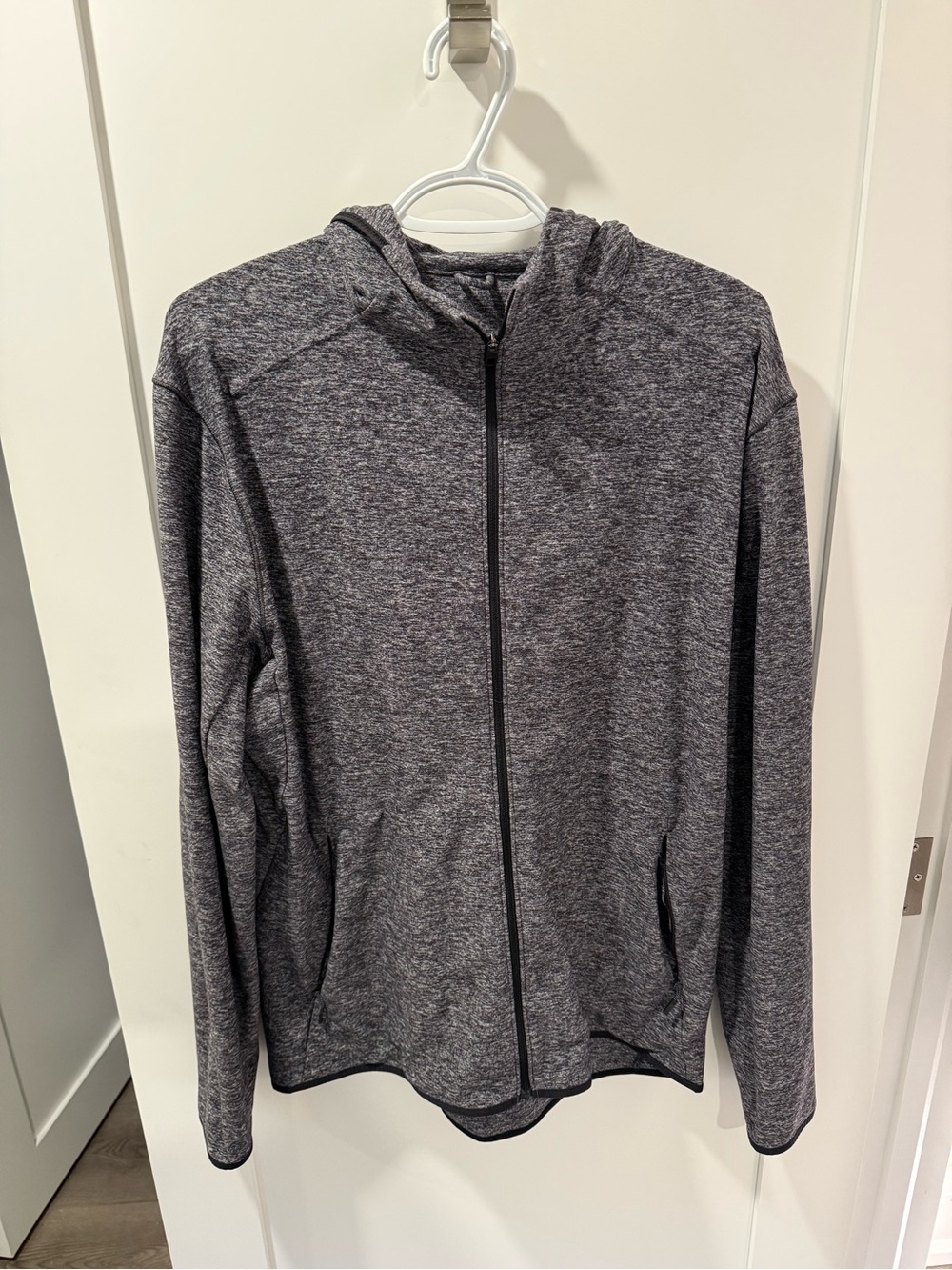 lululemon athletica Men's Heather Charcoal Zip Hoodie